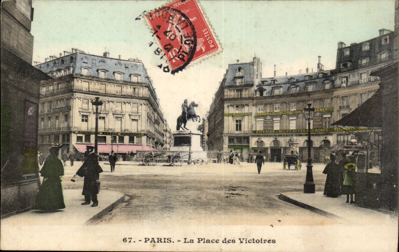 Paris-place of the Victories - CPA