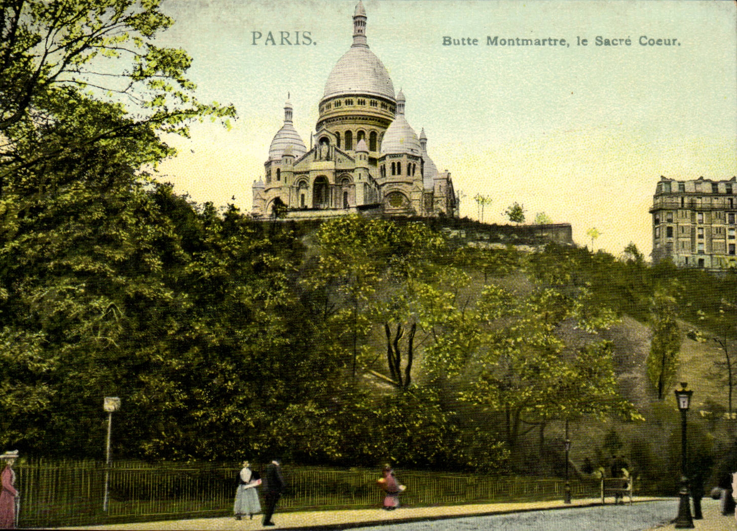 Paris CPA Ridges Montmartre the Sacring Heart
