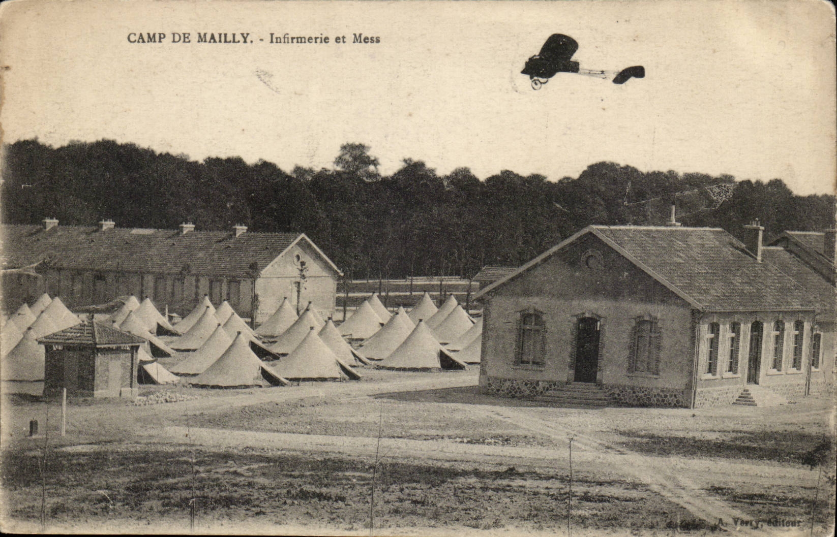 CPA Camp of Mailly Infirmary and mess (plane)