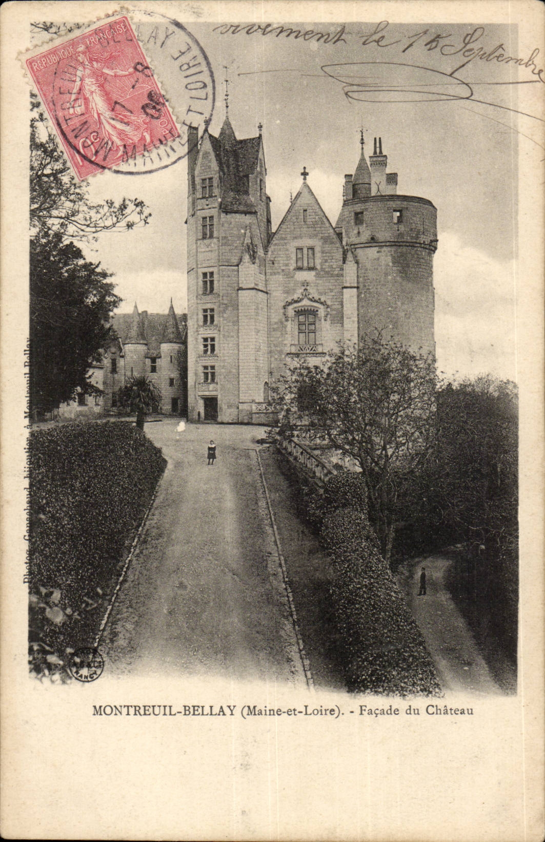 CPA Montreuil Bellay Facade du chateau