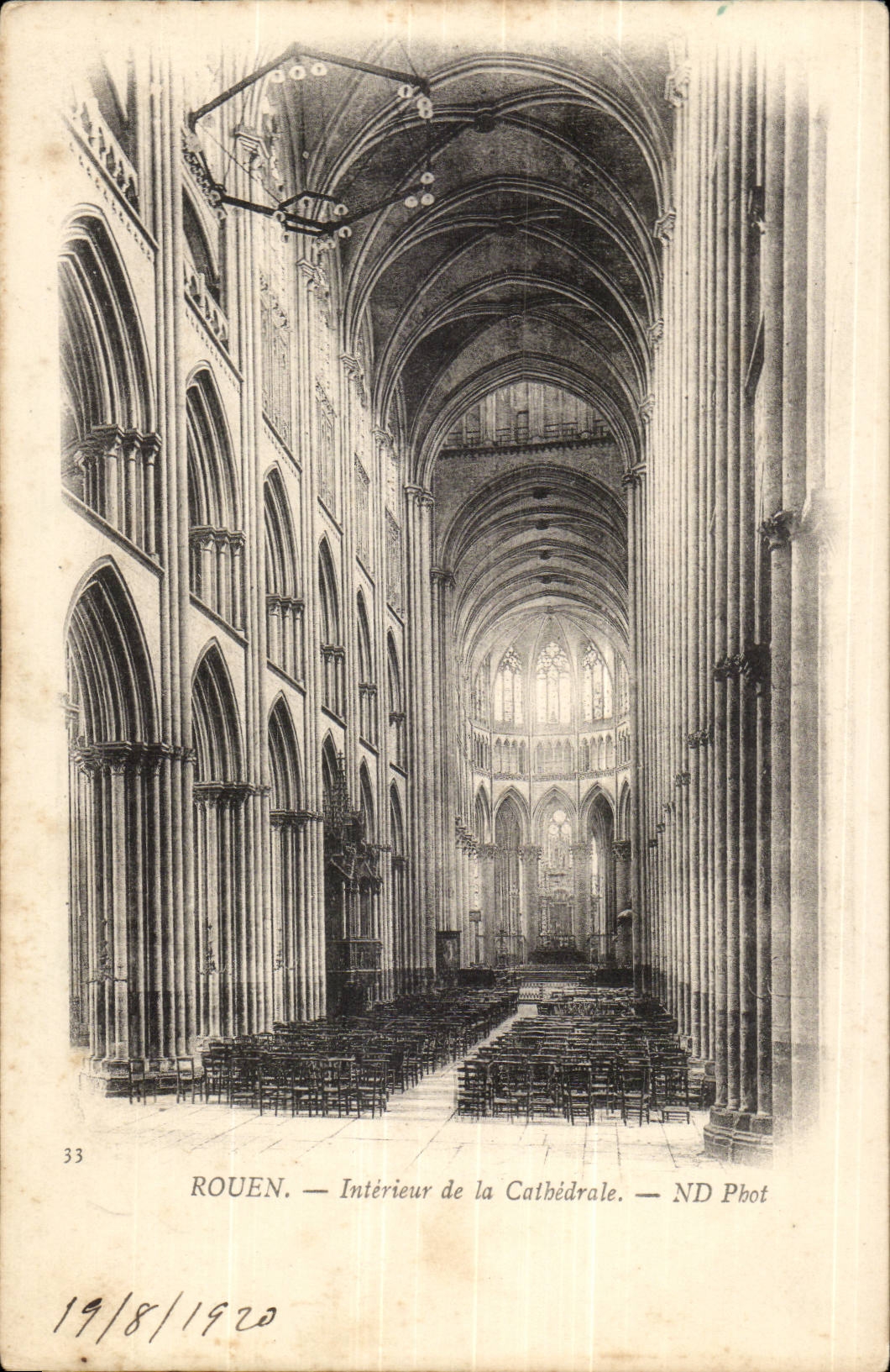 Interior Rouen CPA of the cathedral