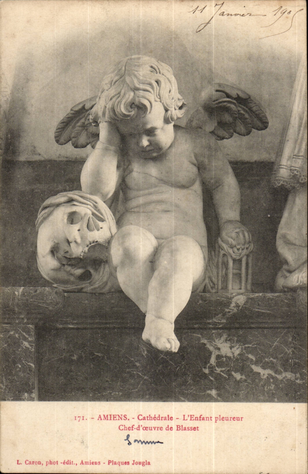 Amiens CPA Cathedral the whining child Chief of work of Blasset (death death's-head)