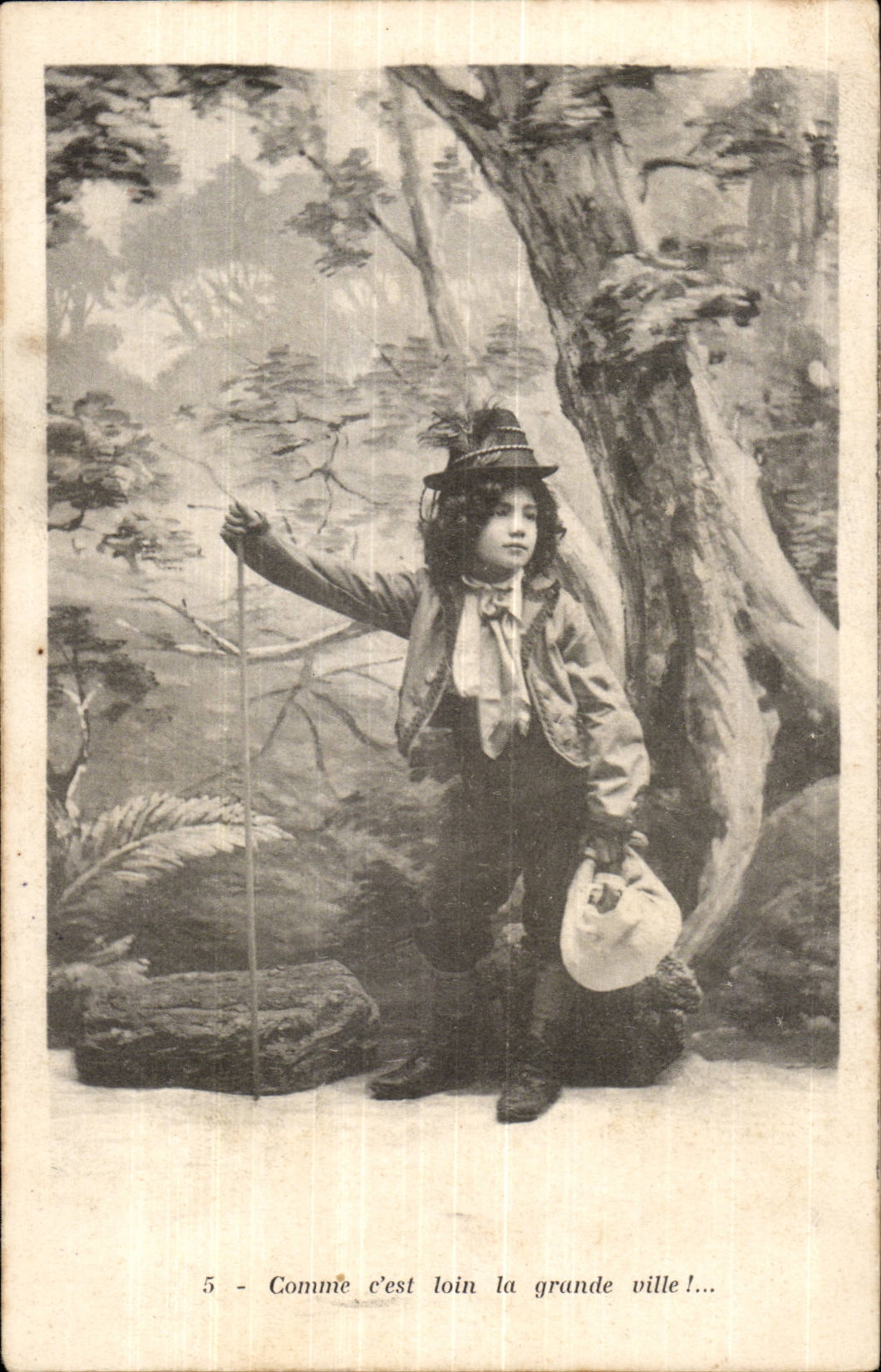 CPA Folklore As it is far the big city (wandering child)