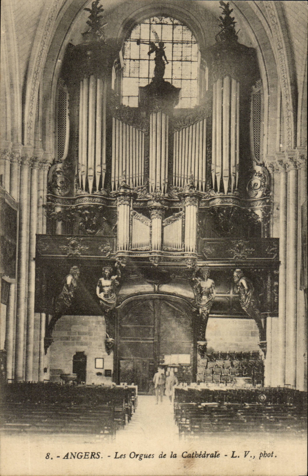 Angers CPA organ of the cathedral