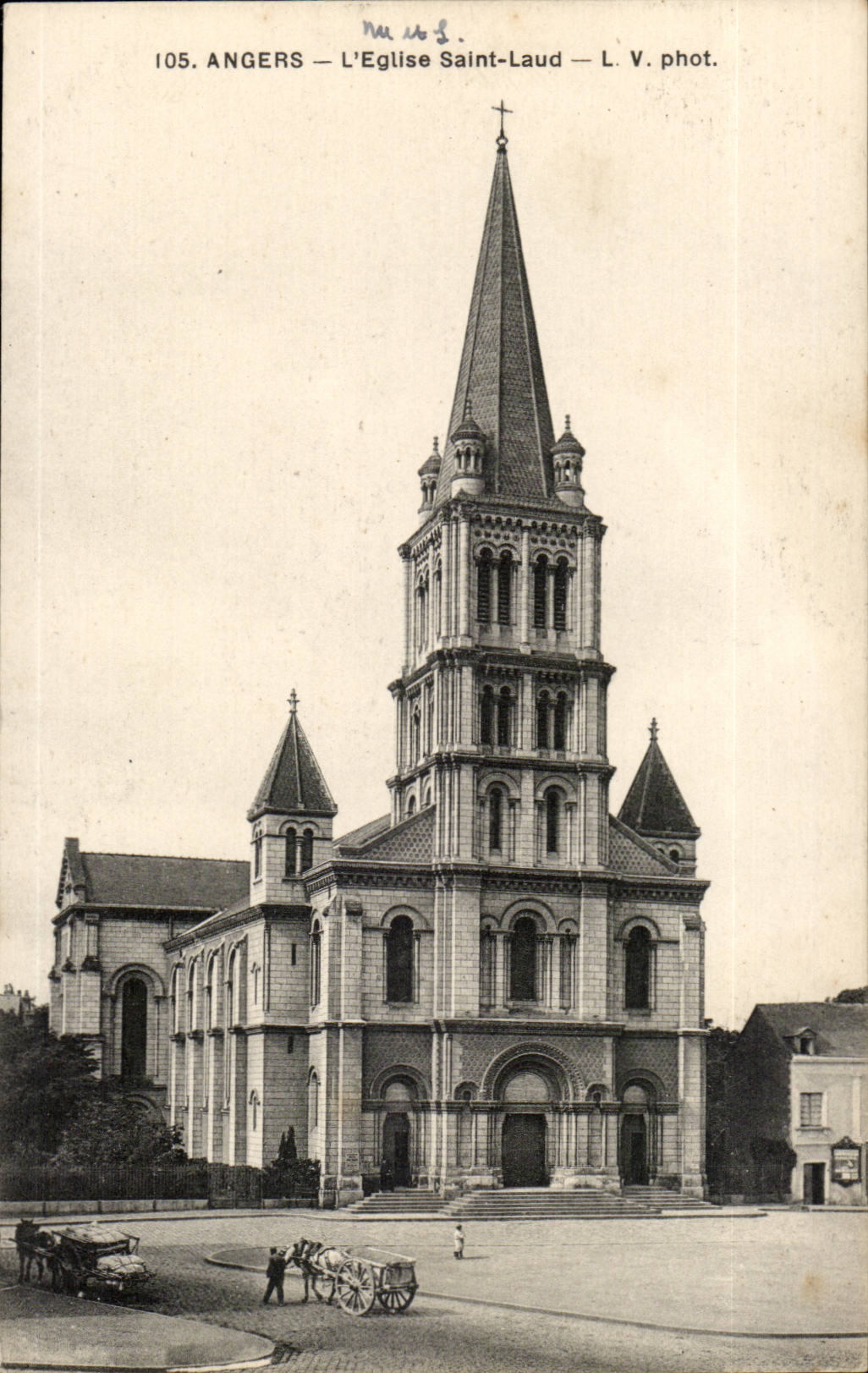 Angers CPA the church Saint Laud