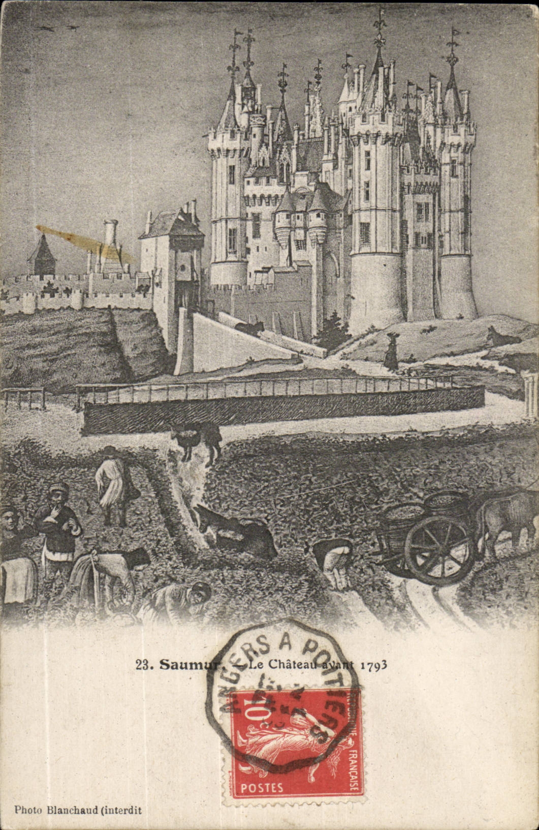 Saumur CPA the castle before 1793