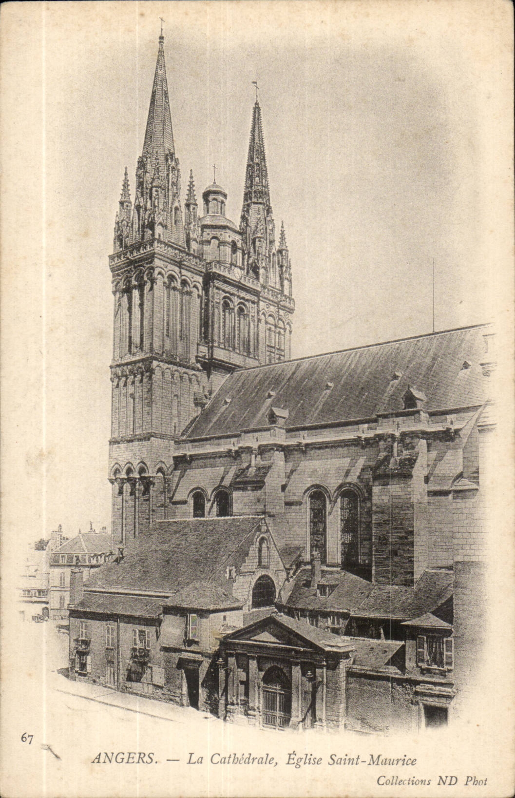 Angers CPA the cathedral Church Saint Maurice