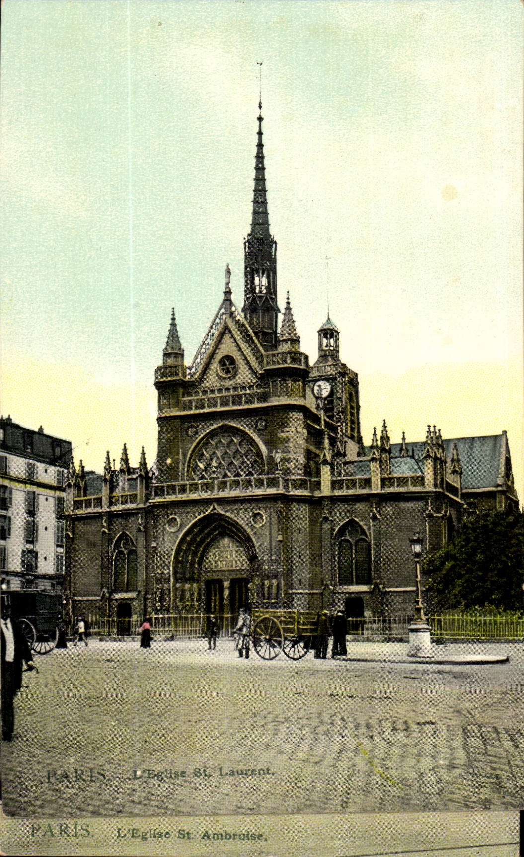 Paris CPA the Saint Laurent church