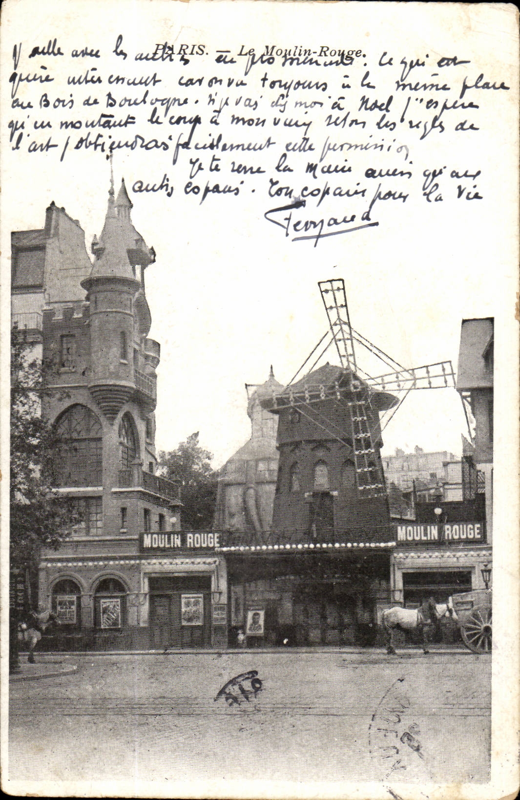 Paris CPA the moulin-Rouge