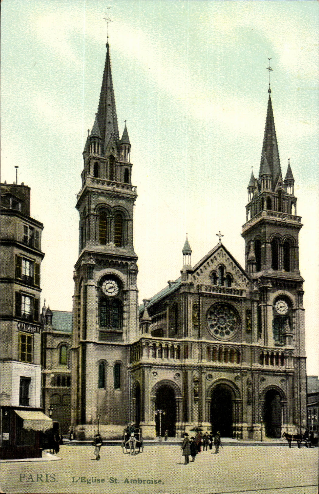 Paris CPA the church St Ambroise