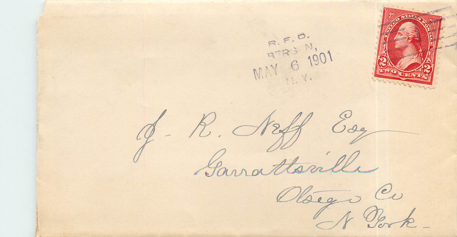 Lettre Cover 2c 1901