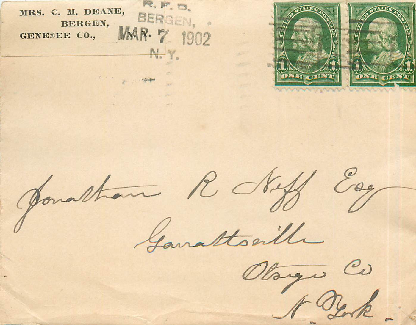 Lettre Cover  1902 1c