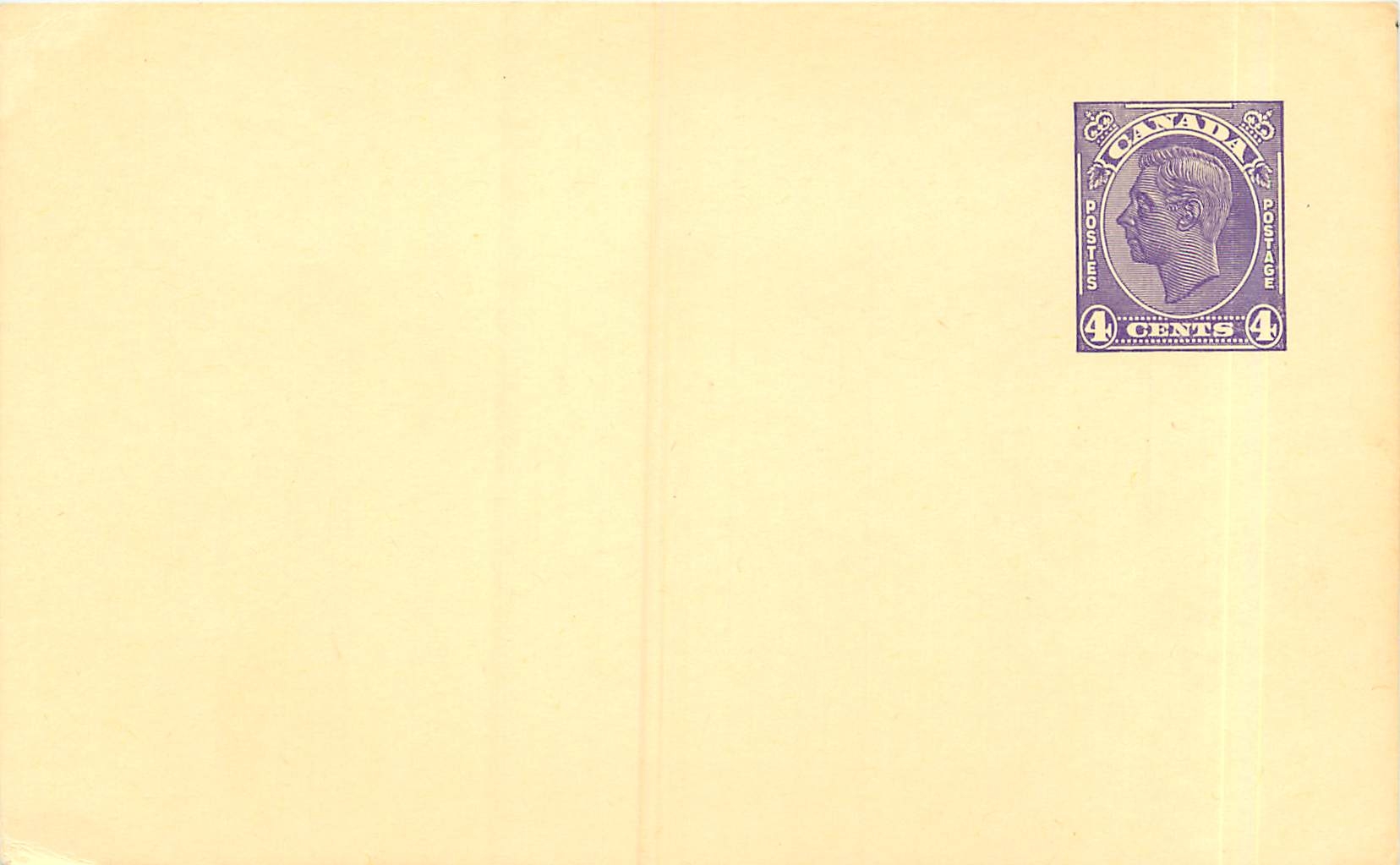 Postal stationary Canada 4c