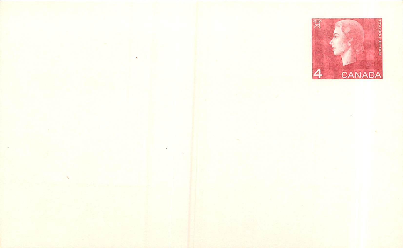 Postal stationary Canada 4c