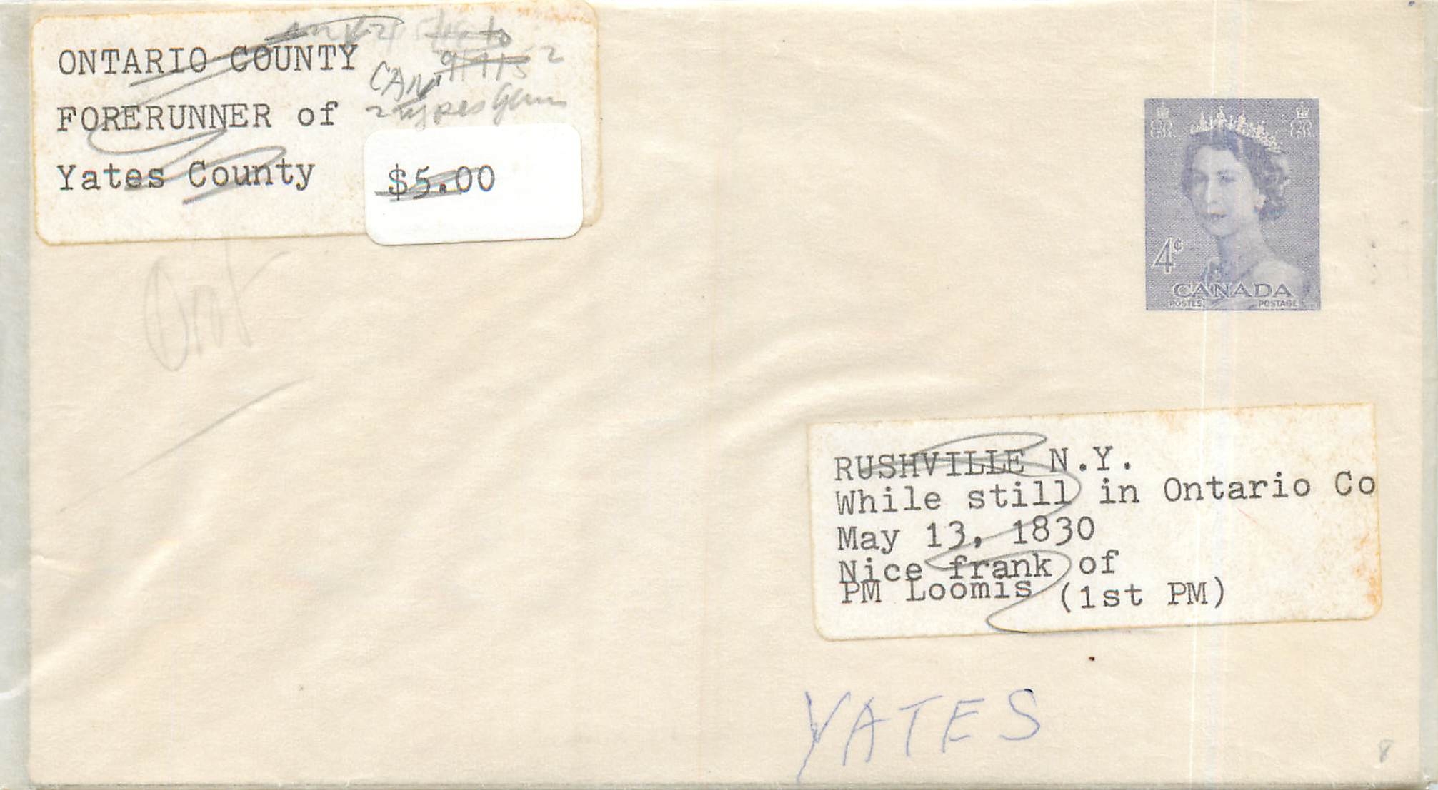 Postal stationary Canada  4c