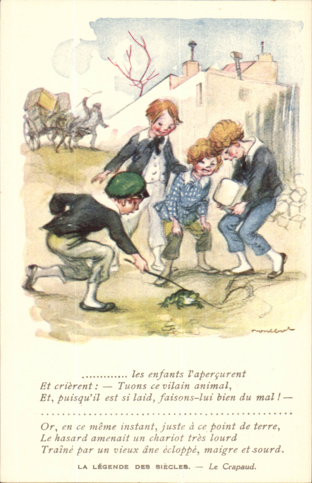 CPA Fantasy Victor Hugo the legend of the centuries the toad Illustrator Literary man