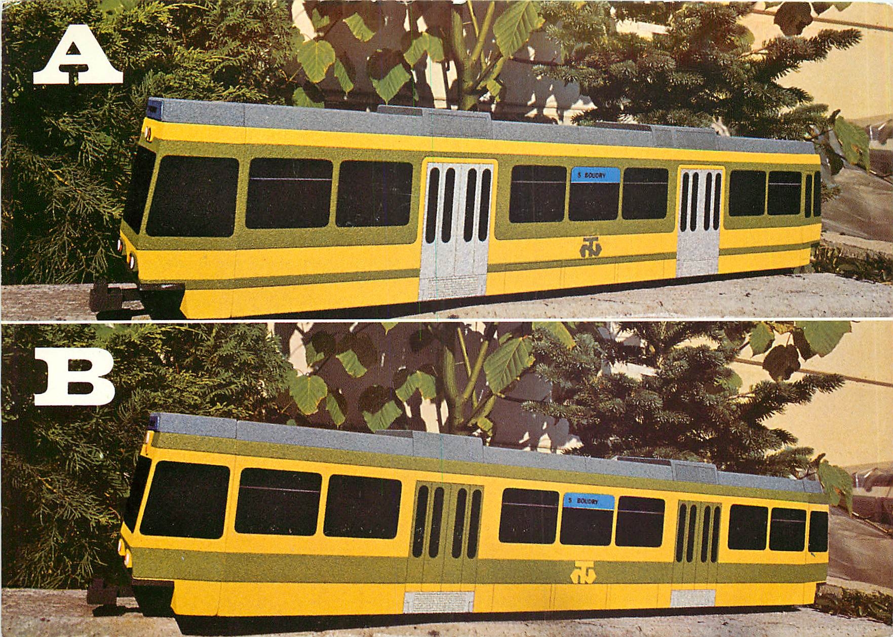 CPM Maquettes du nouveau materiel rouland de la ligne 5 