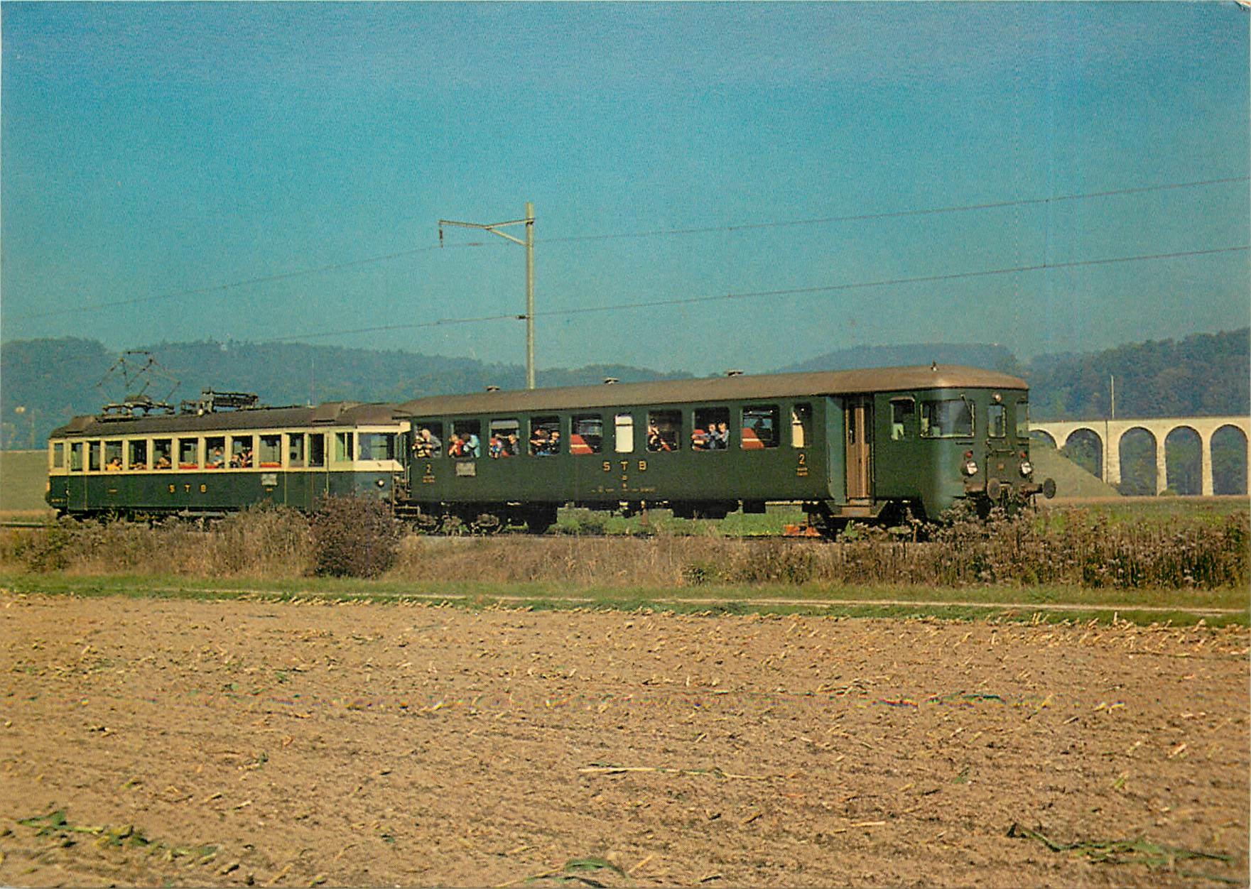 CPM Pendelzug der Sensetalbahn ziwchen Laupen und Gummenen 