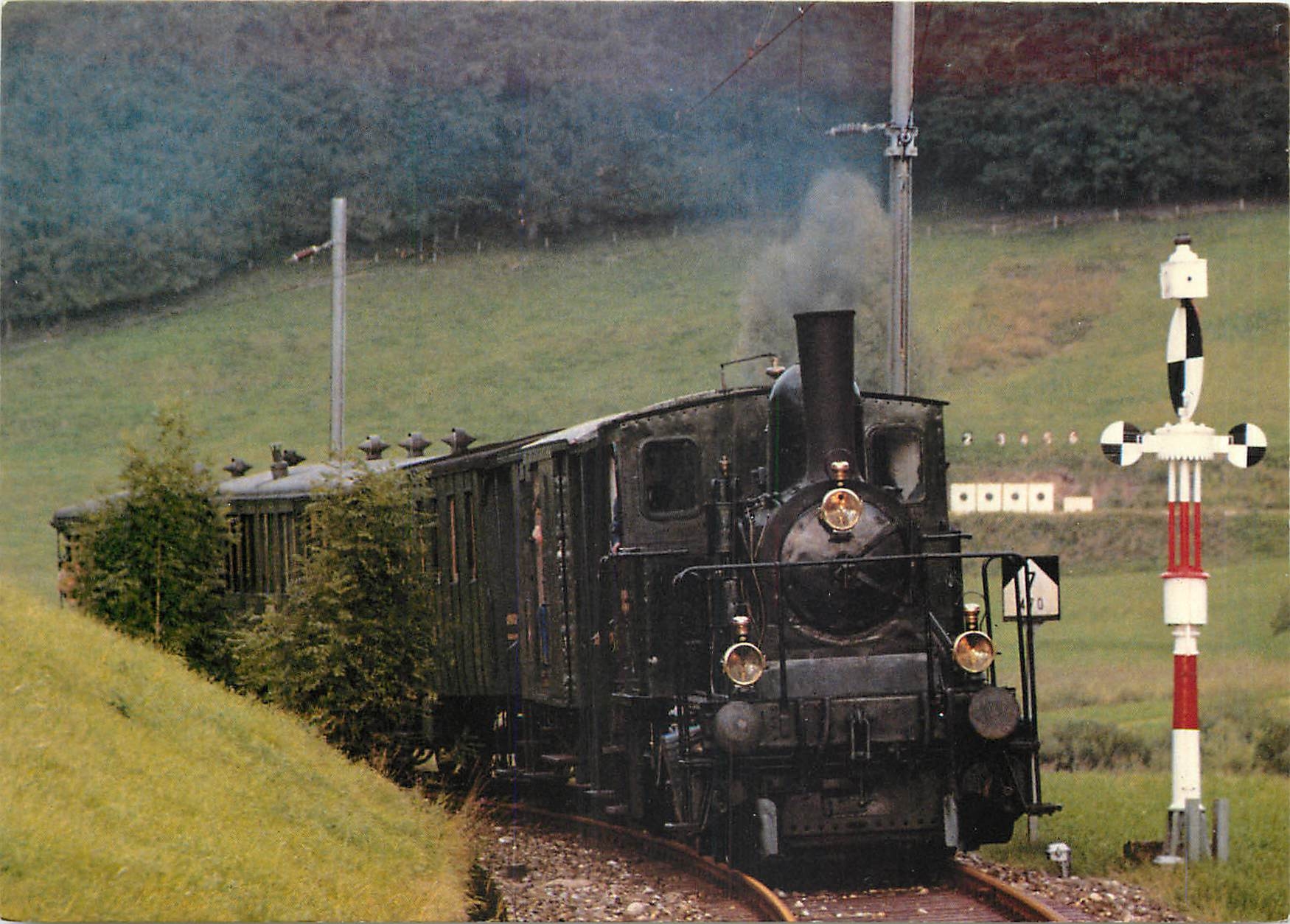 CPM Switzerland Dampfzug beim Eifahrtssignal Baretswil 