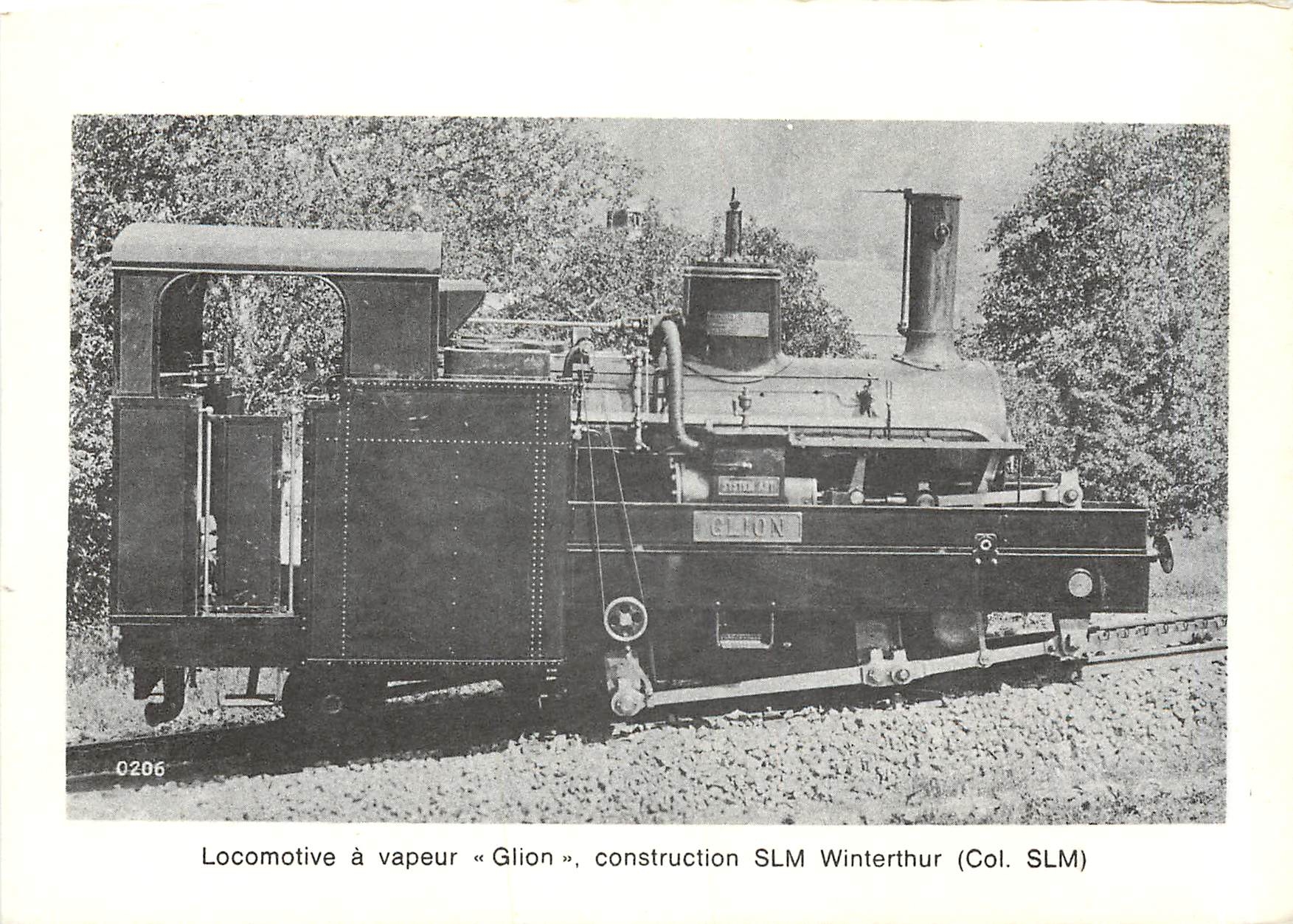 CPM Locomotive a vapeur Glion construction SLM Winterthur