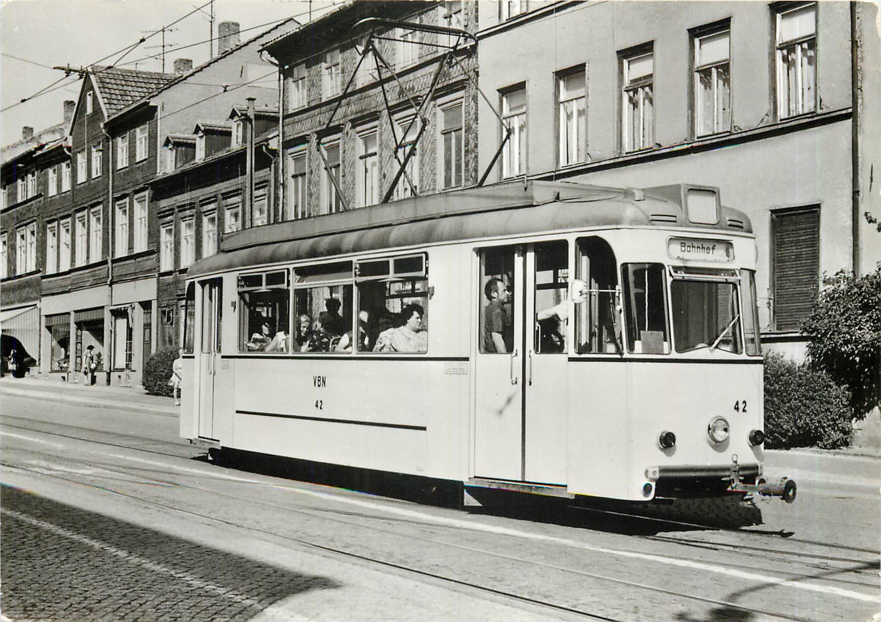 CPM 75 Jahre Strasenbalun Nordhausen August Bebel Platz 