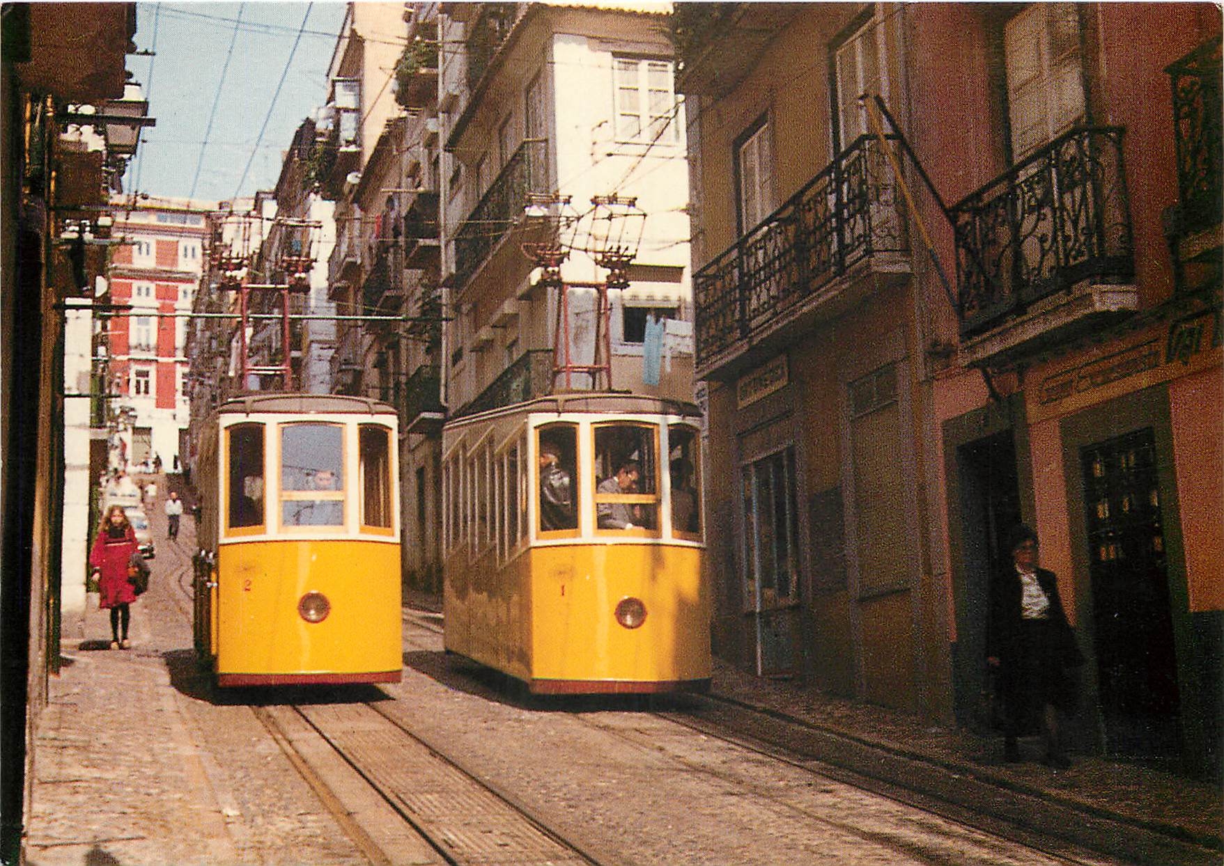 CPM Elevador da Bica Lisboa Junno 1983 