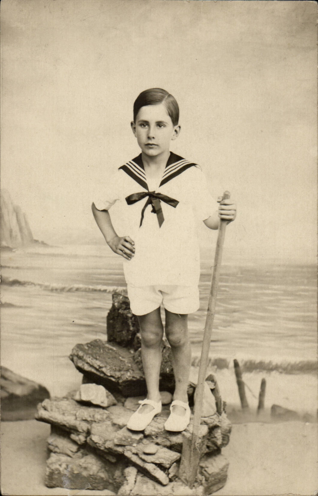 Real photo CPA Child baby (locates has Saint Even) FAuRe August 1924