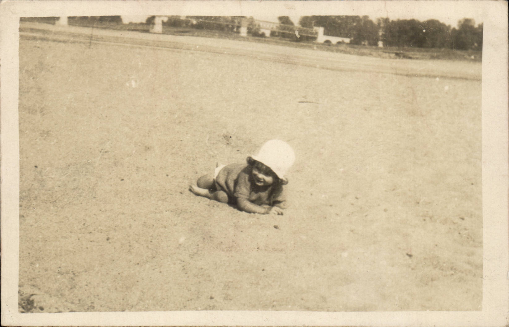 Real photo CPA beach Child