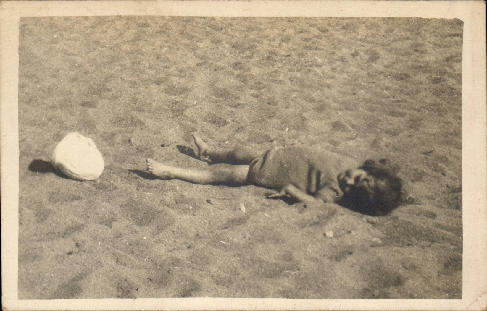 Real photo CPA beach Child