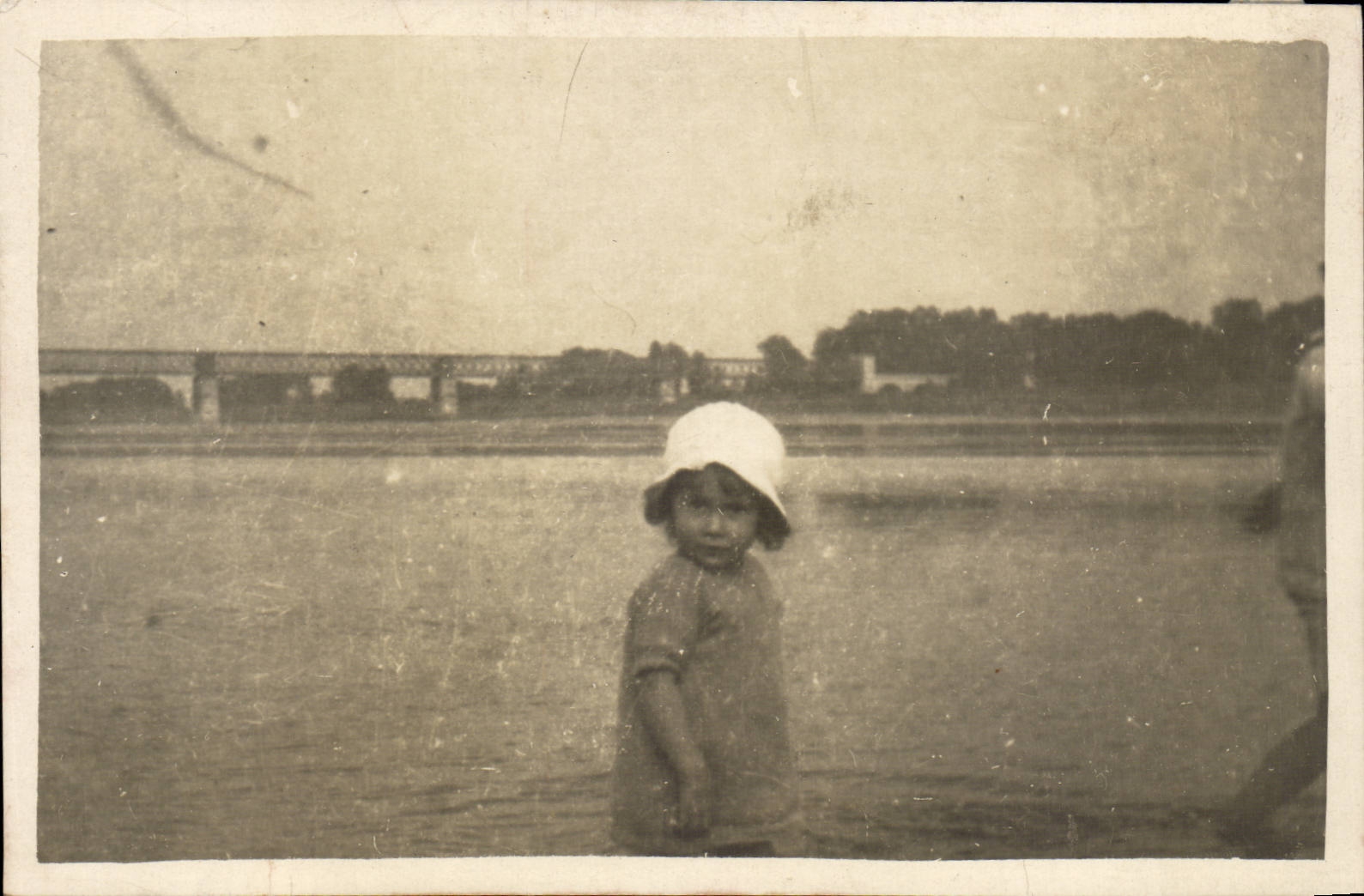 Real photo CPA beach Child