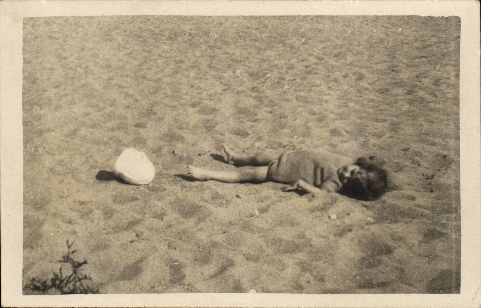 Real photo CPA beach Child