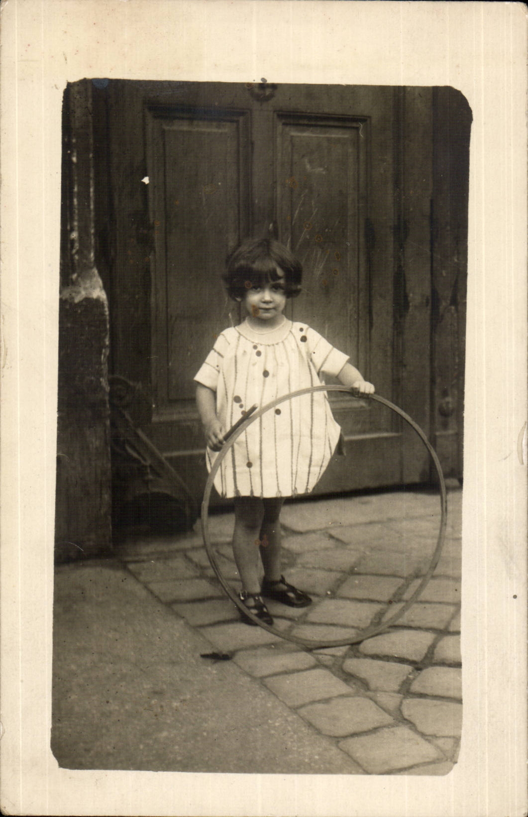 Real photo CPA Child Hoop