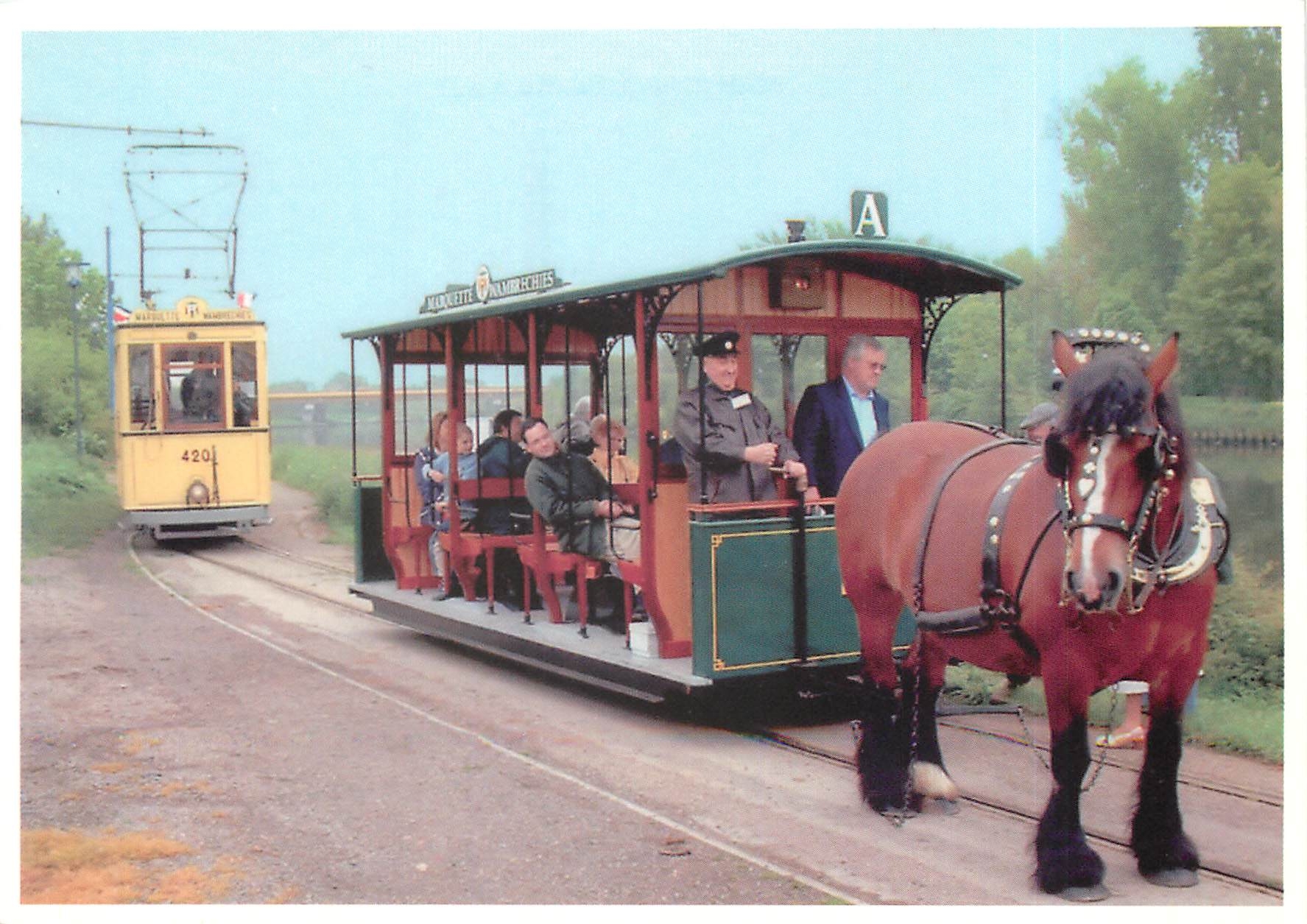 CPM Cie des tramways du Nord Lille Tramway hippomobile