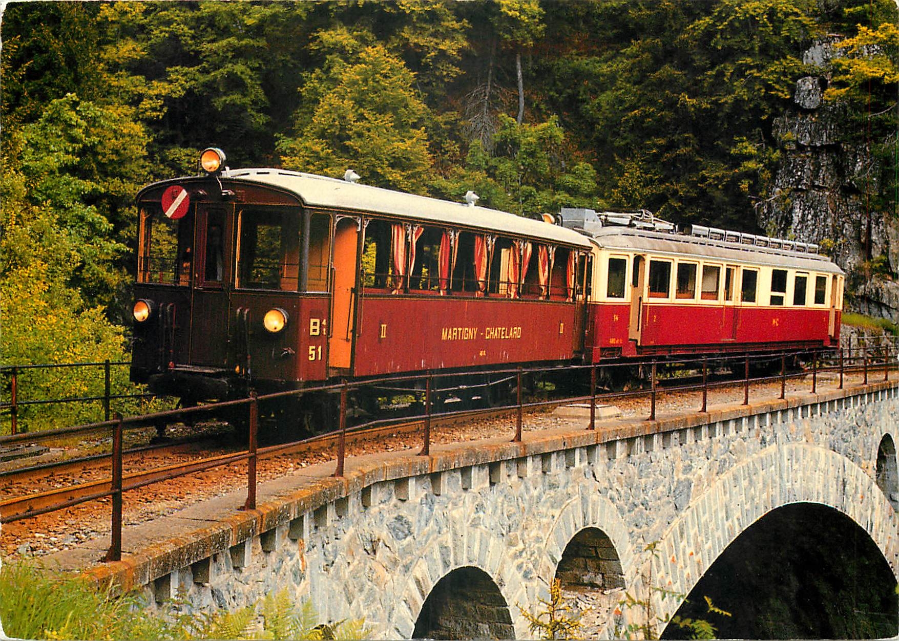 CPM Railway Martigny Chatelard 