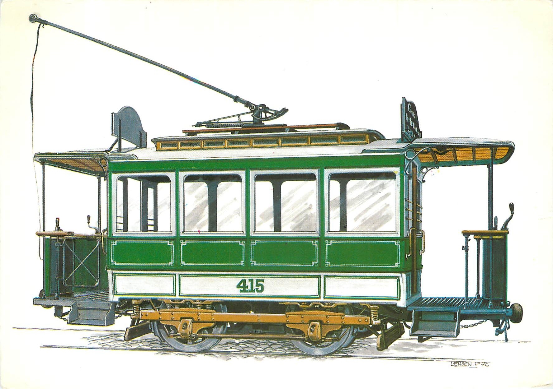 CPM Voiture motrice de 1888 415