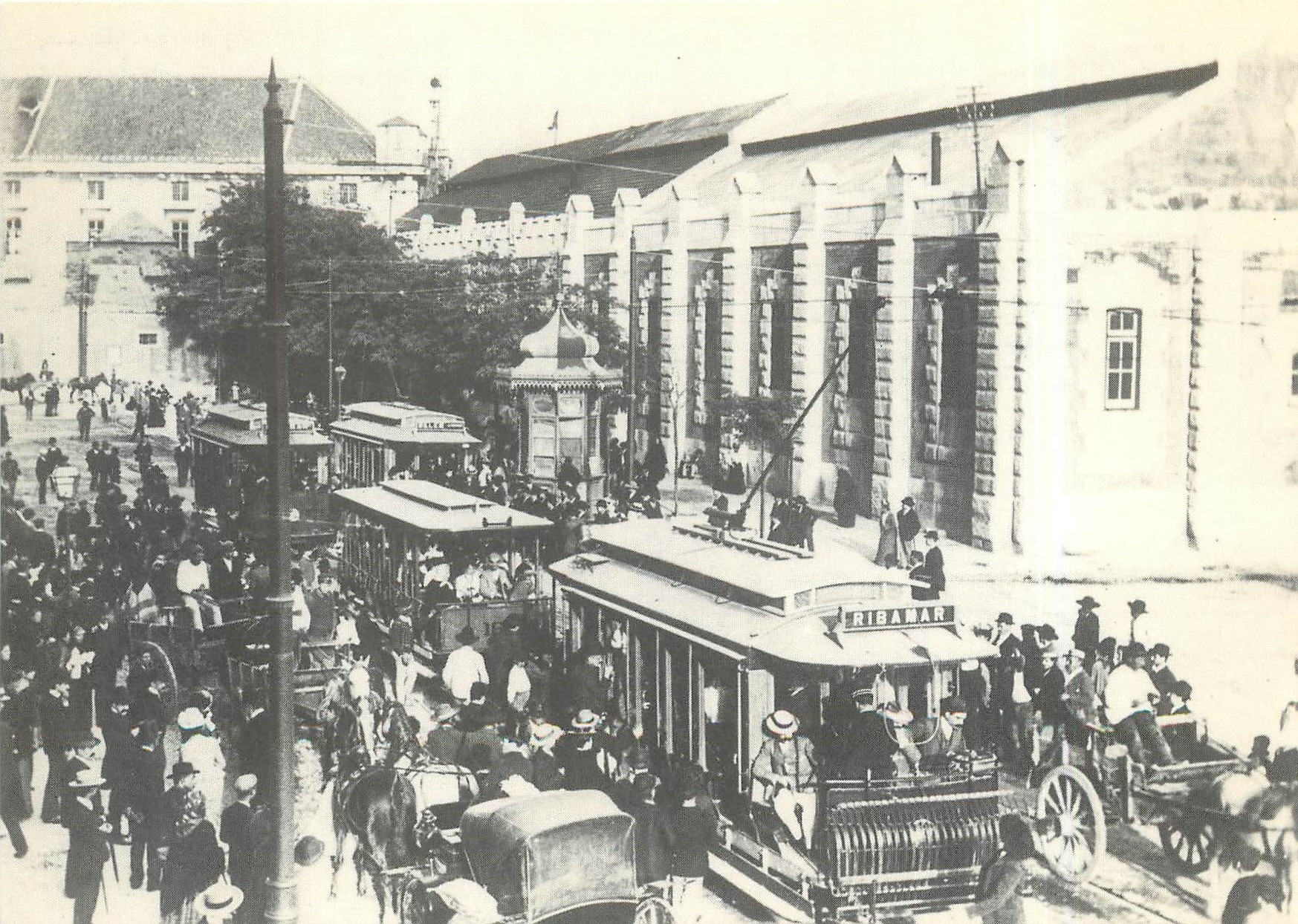 CPM Inauguration in 1901 of the electric traction Lisboa