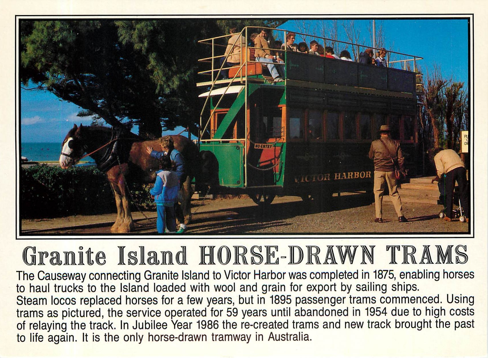 CPM Granite Island Horse Drawn Trams 