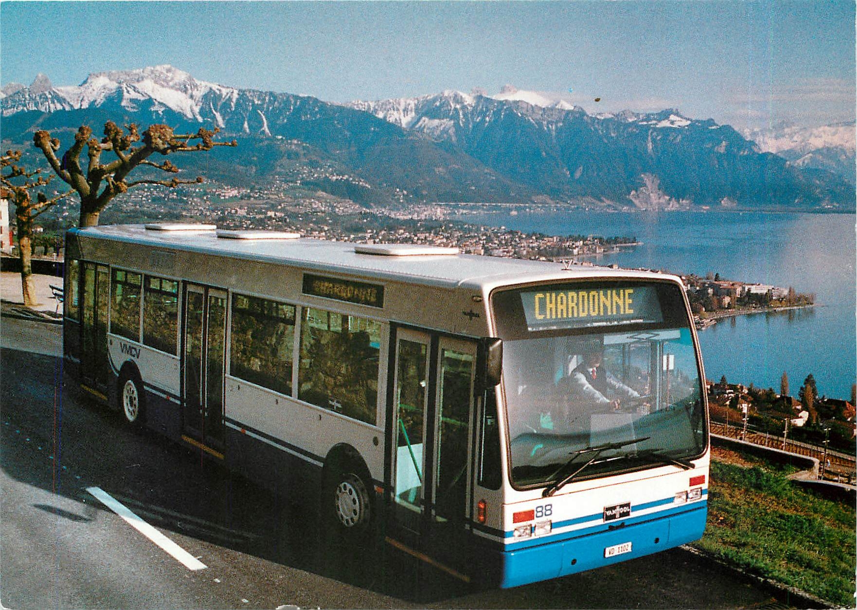CPM Transports publics VMCV Vevey Montreux Chillon Villeneuve Autobus Van Hool A 300