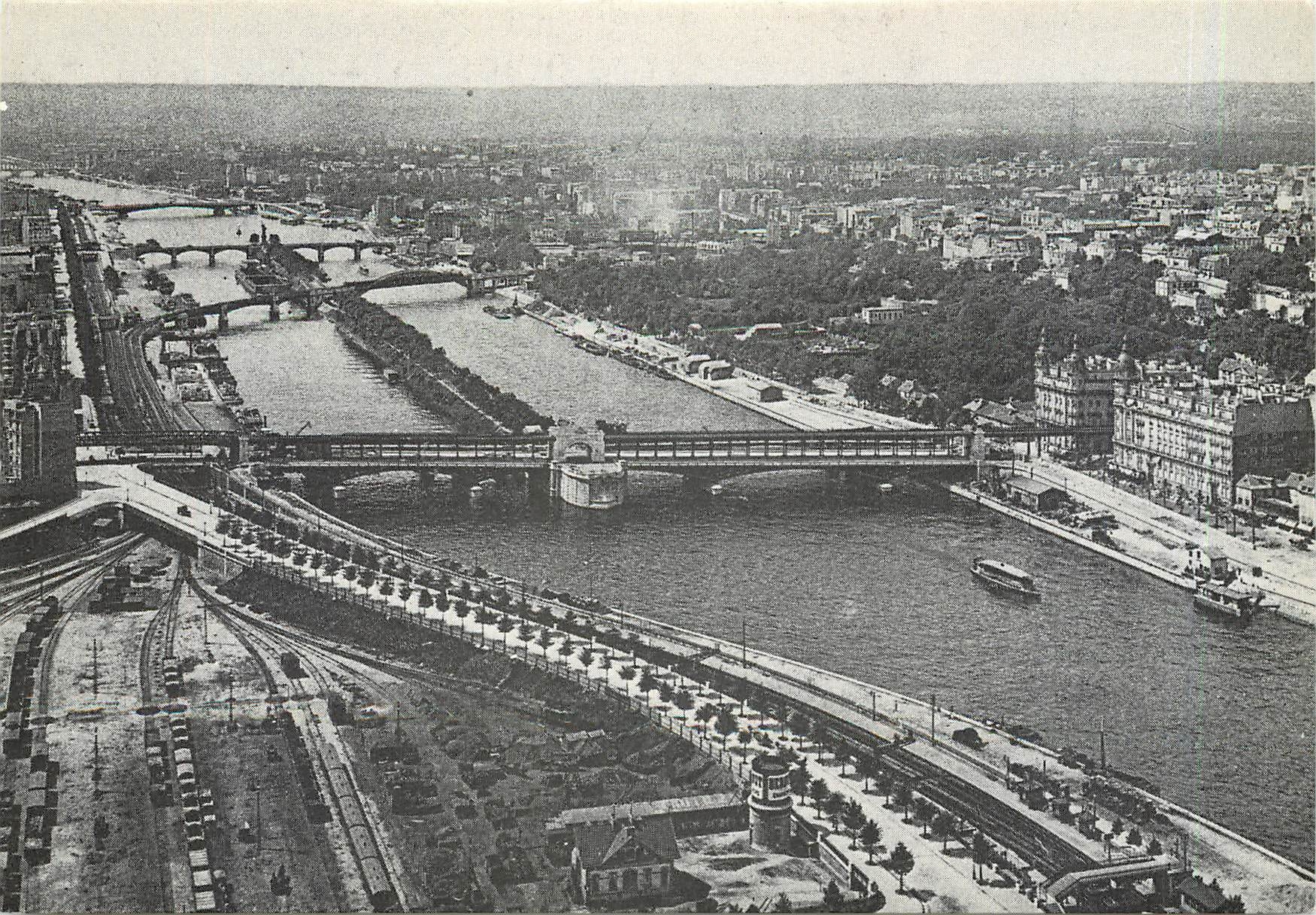 CPM Cercle Ouest Parisien d'Etudes Ferroviaires Gare du Champ de Mars Pont de Passy