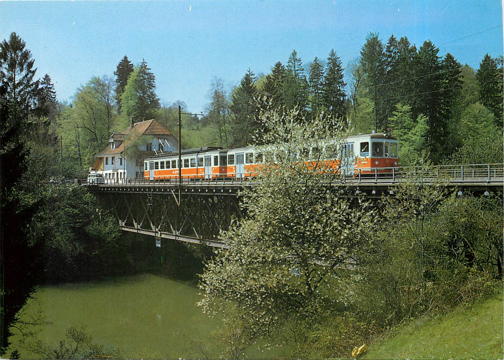 CPM BTI Pendelzug bei Hagneck Biel Tauffelen ins Bahn