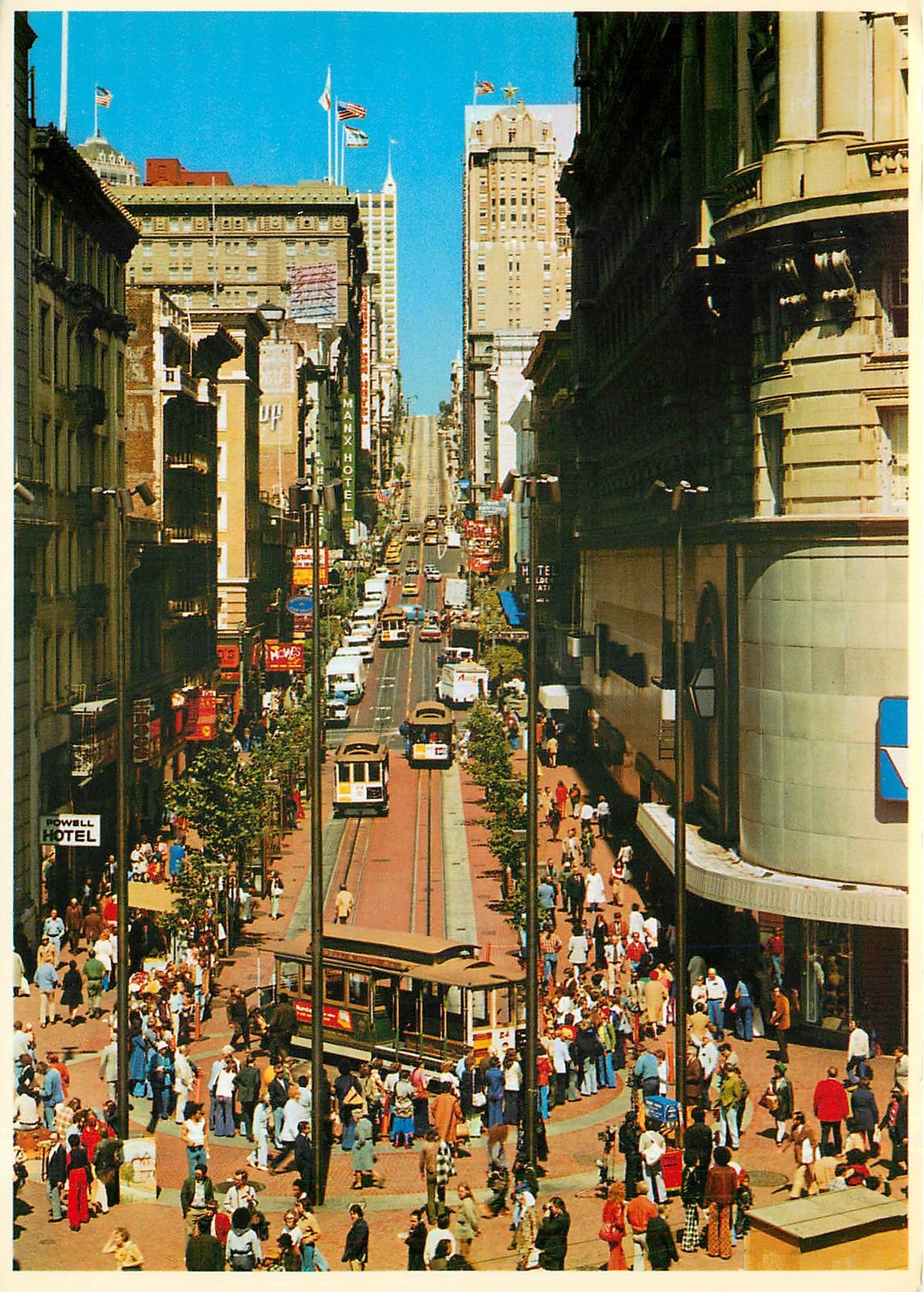 CPM San Francisco Cable Car at the Turntable Tramway