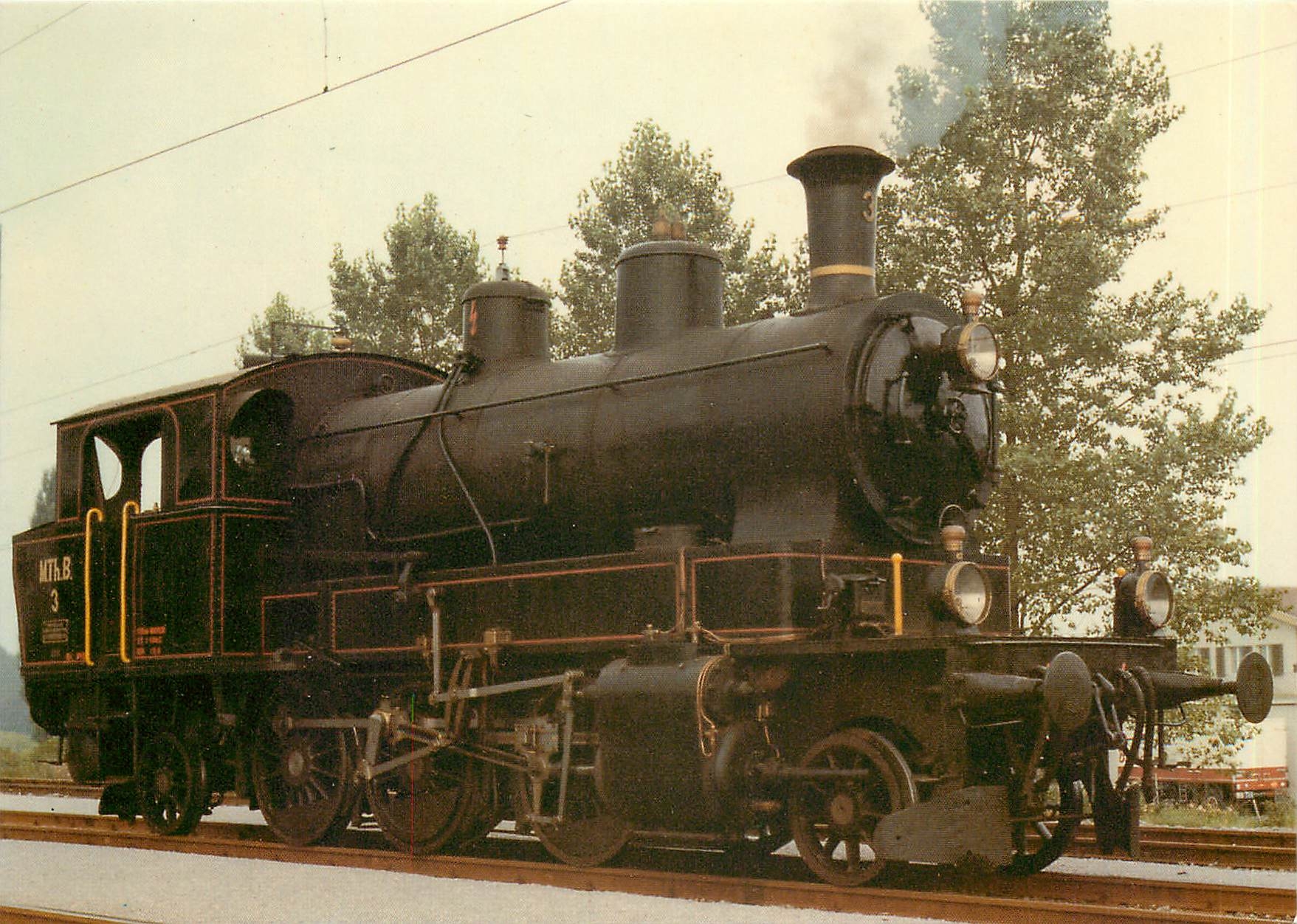 CPM Dampflock Mittel Thrugau Bahn nr 3