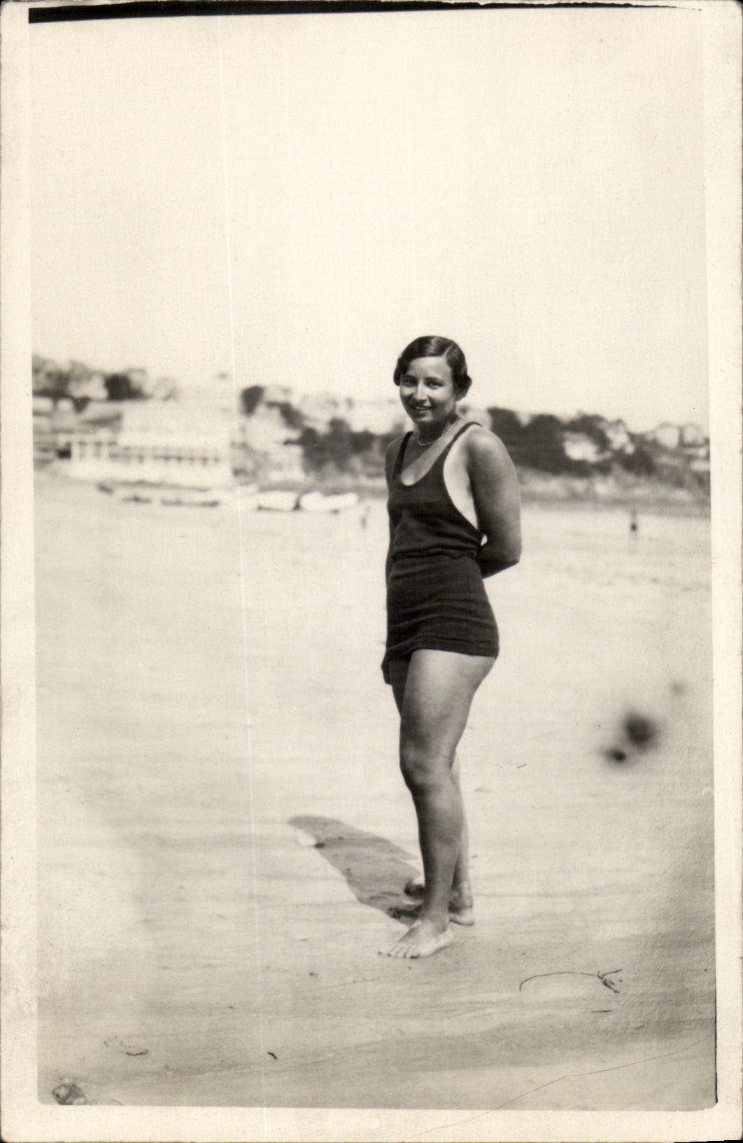 CPA Real photo Woman Beach