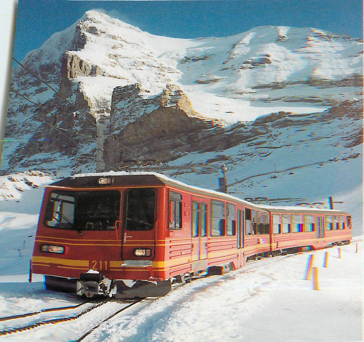 CPM Jungfraubahn Der Doppeltriebwagen Bdhe 4 8 211 am 18
