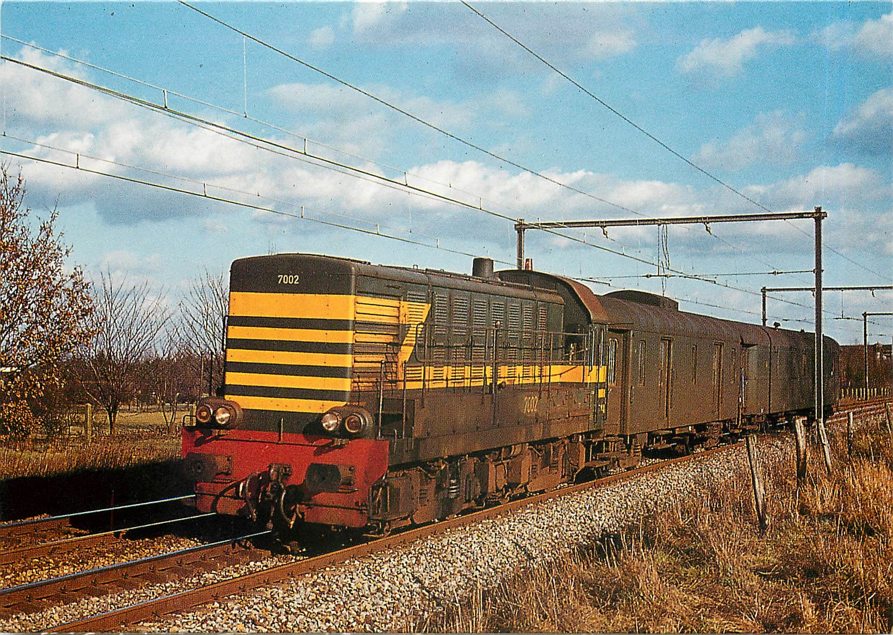 CPM NMBS SNCB Locomotive SNCB Diesel electrique de manœuvre BB Serie 70