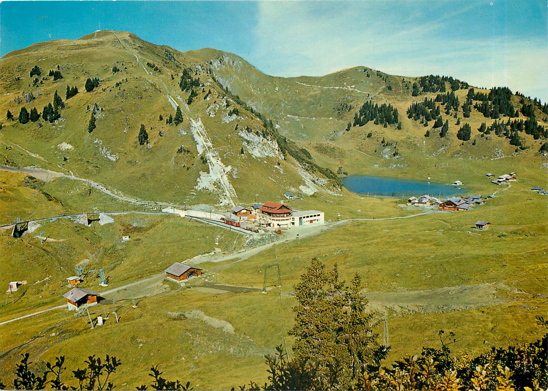 CPM Col de Bretaye sur Villars Chesieres Train