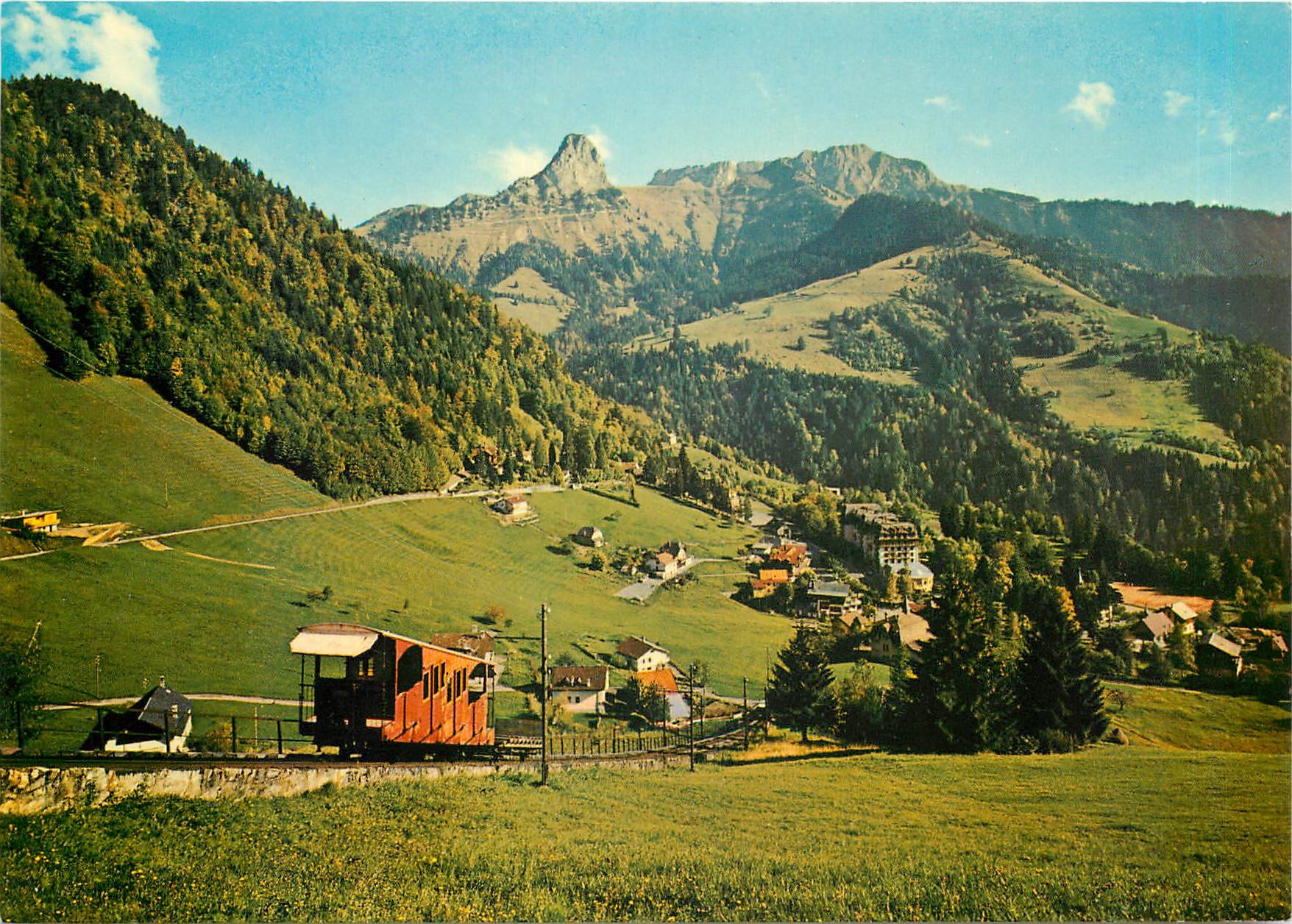 CPM Switzerland Les Avants sur Montreux Rochers de Naye et Dent de Jaman Le funiculaire pour Sonloup