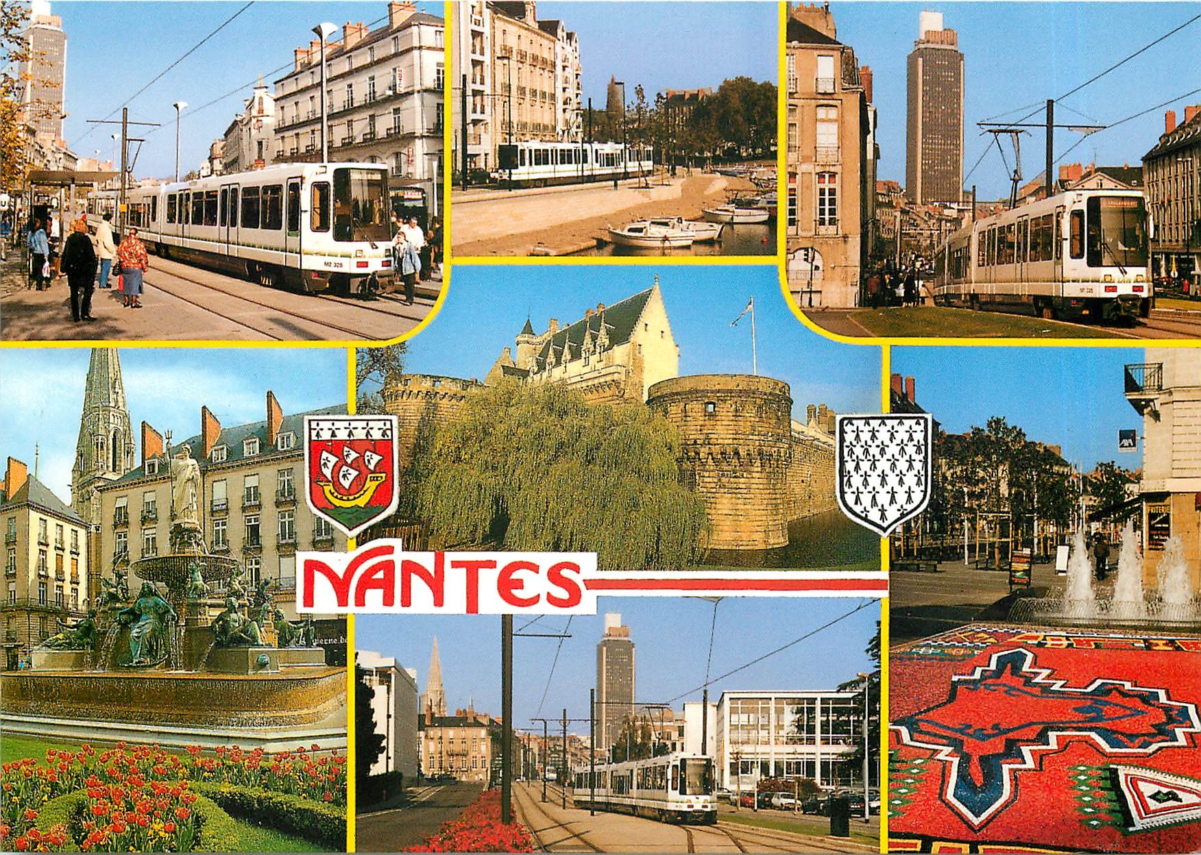 CPM Nantes Le château des Ducs de Bretagne et le centre ville