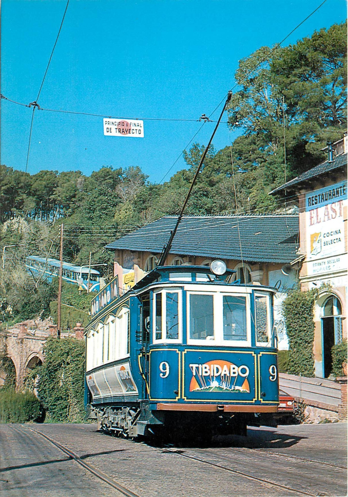 CPM Tramvia Blau Funicular  Tibidabo Barcelona