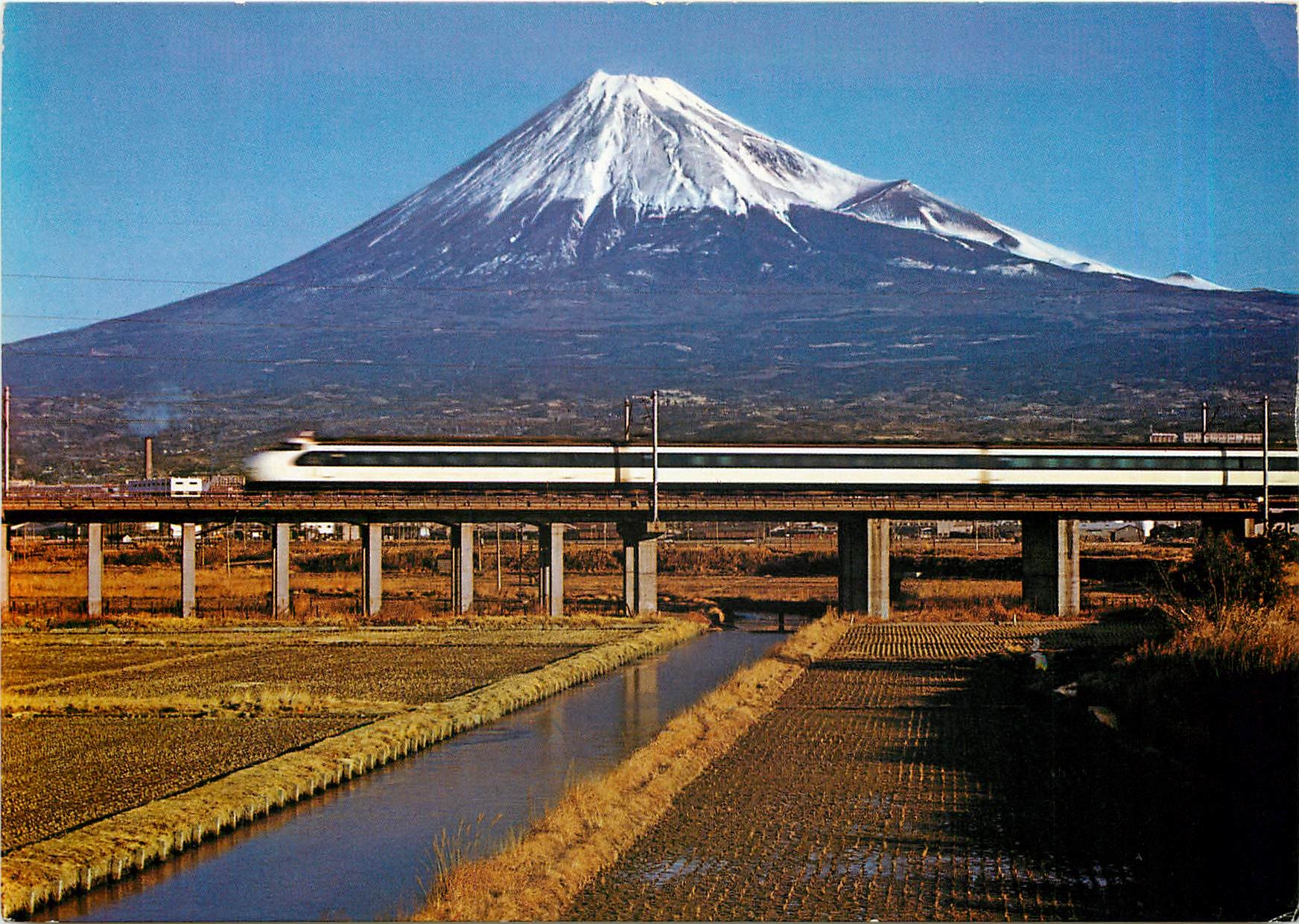 CPM Japon Mont Fuji Train Bullet Train on the New Tokaido Line Shizuoka